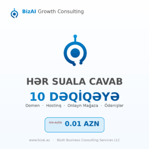 BizAI Growth Consulting — 10 Dəqiqədə İstənilən Sualınıza Cavab
